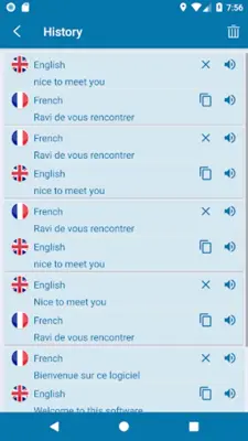 EN-FR Translator android App screenshot 0