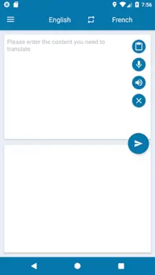 EN-FR Translator android App screenshot 2