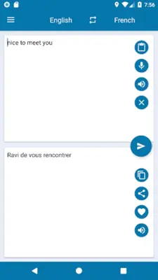 EN-FR Translator android App screenshot 3